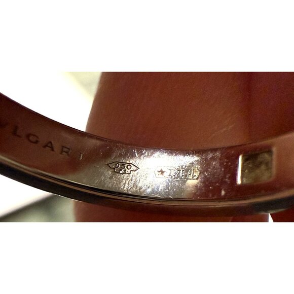 Bvlgari Platinum Diamond Band Ring With Original Box & Packaging - Picture 10 of 10